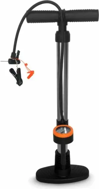 Pompe dore YakimaSport me manometër, 60 cm, për topa sportivë, e zezë