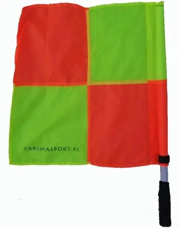 Flamuj për arbitër Yakimasport, të kuq e të verdhë