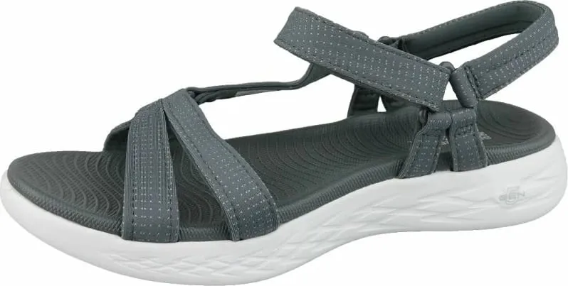 Sandale për femra Skechers, gri - 2