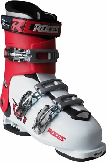 Çizme për ski Roces Idea Free, të bardha me të kuqe dhe të zeza