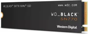 Disk SSD për lojëra WD_BLACK SN770, 1TB, M.2 2280, 5150MB/s, i zi