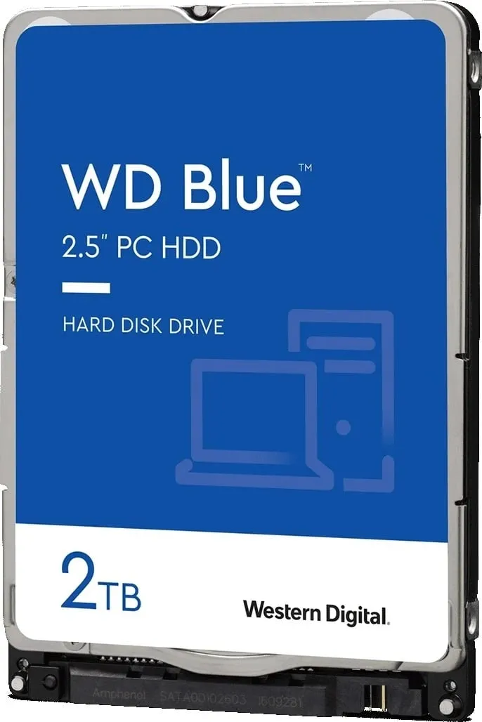 Hard Disk Western Digital Blue, 2TB, 2.5", 5400rpm, 128MB cache - 1