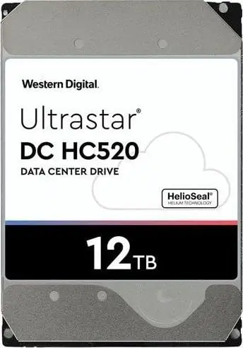 Disk HDD WD Western Digital Ultrastar DC HC520 (He12) 3.5', 12TB, 7200RPM SATA 6Gb/s 256MB