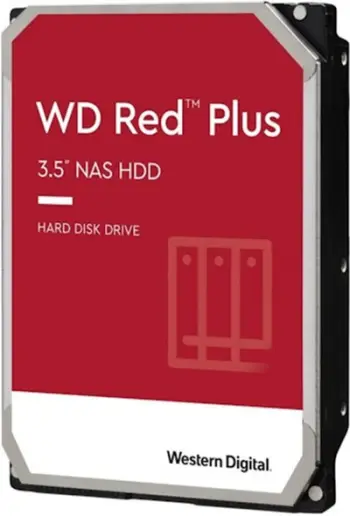 Hard Disk Western Digital WD Red Plus WD80EFZZ, 8TB, 3.5", 5640RPM, 128MB Cache, SATA 6Gb/s, i kuq