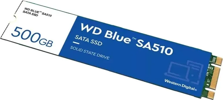 Disk SSD WD Blue SA510, M.2, 500GB, SATA III, i kaltër - 2