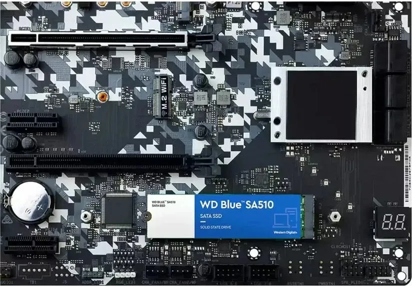 Disk SSD WD Blue SA510, M.2, 500GB, SATA III, i kaltër - 3