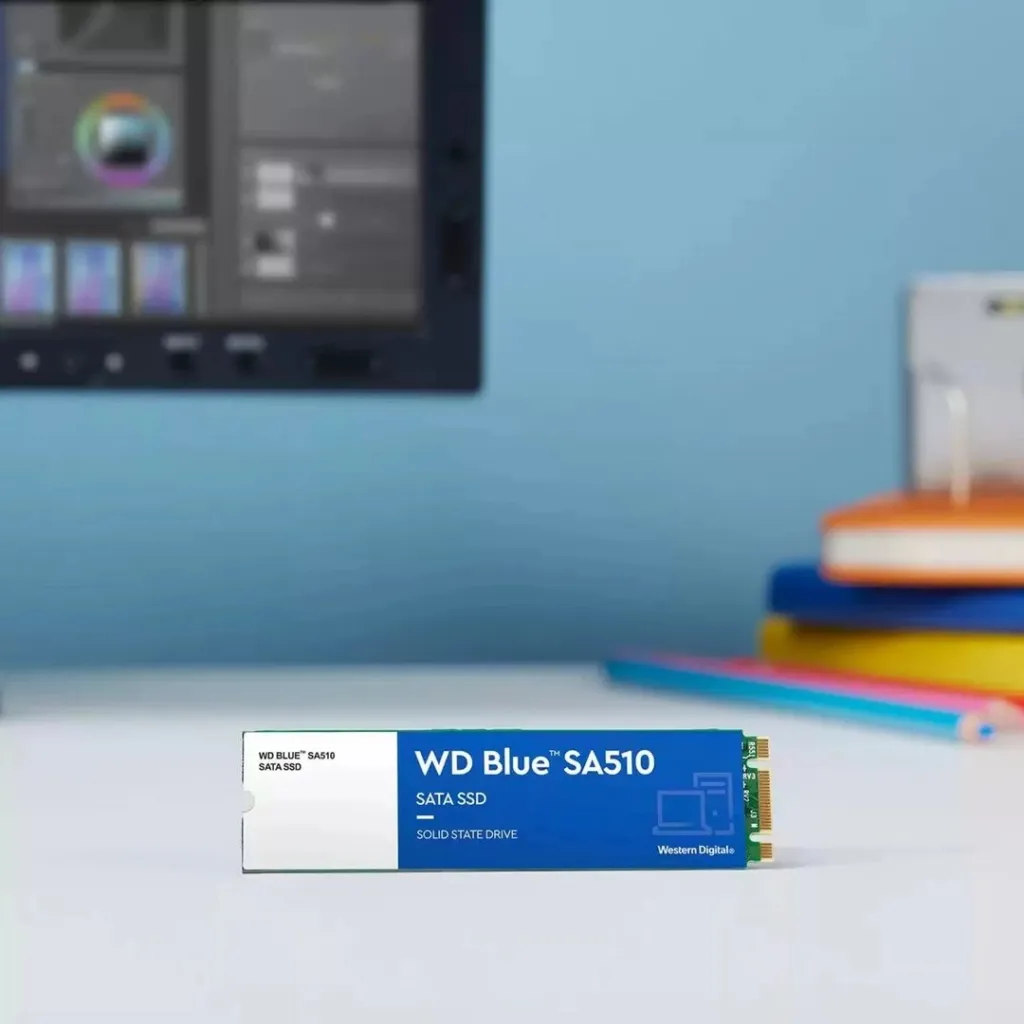 Disk SSD WD Blue SA510, M.2, 500GB, SATA III, i kaltër - 5