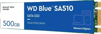 Disk SSD WD Blue SA510, M.2, 500GB, SATA III, i kaltër
