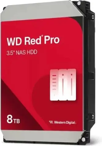 Hard disk Western Digital Red Pro, 8TB, 7200RPM, SATA III, i kuq