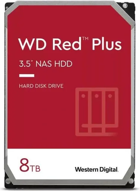Hard Disk Western Digital WD Red Plus, 8TB, 3.5", 5640 RPM, 256 MB Cache - 1