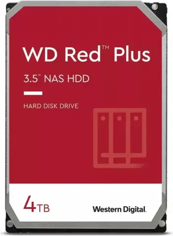 Hard Disk Western Digital WD Red Plus, 4TB, 5400 RPM, SATA 6 Gb/s, 3.5"