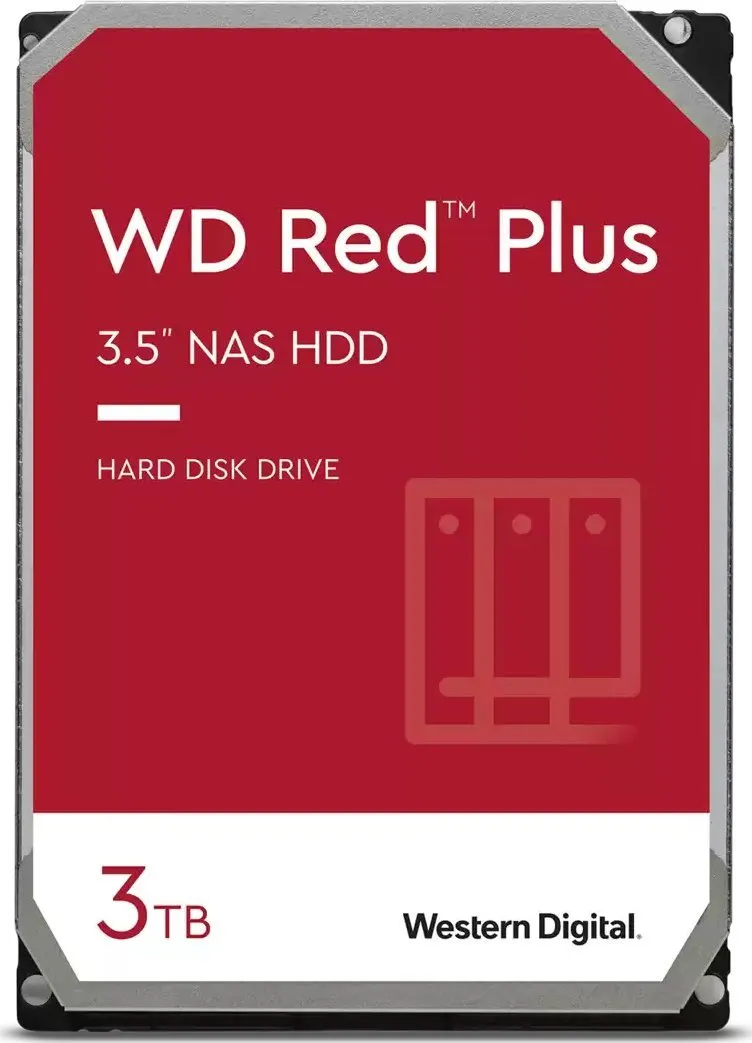 Disk serveri WD Red Plus 3TB 3.5'' SATA III (6 Gb/s) (WD30EFPX). - 1