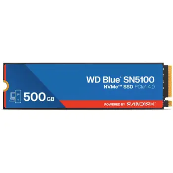 SSD WD Blue SN5100, 500 GB, M.2, PCIe 4.0, QLC 3D NAND