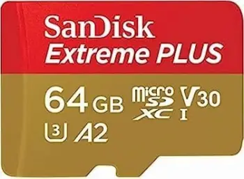 Kartë memorje WD Extreme Plus MicroSDXC, 64GB, Class 10 UHS-I U3 A2 V30