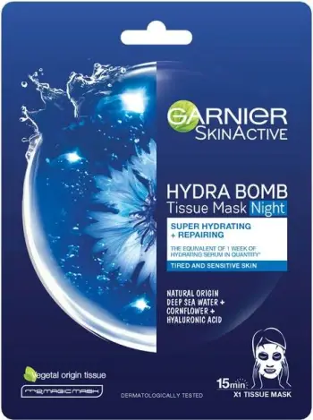 Maskë e natës Garnier SkinActive Moisture Bomb, 28 gr
