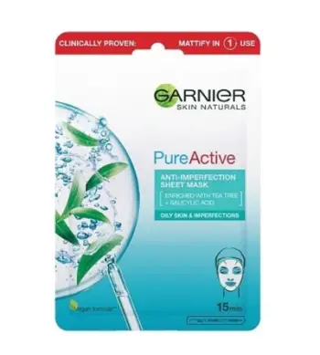 Maskë për fytyrë Garnier Skin Naturals Pure Active Anti-Imperfection, 28 gr