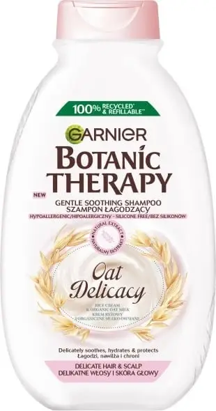 Shampo flokësh Garnier Botanic Therapy Oat Delicacy, për flokë dhe skalp të ndjeshëm, 400ml
