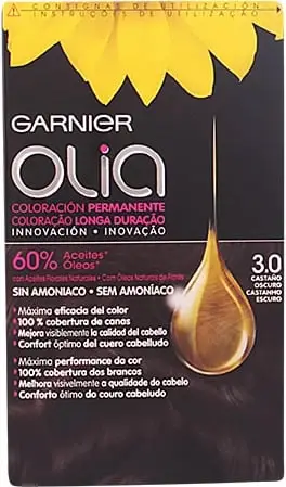 Ngjyrë për flokë Garnier Olia 3.0 për femra, shumë kafe e errët, 1 copë