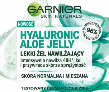 Gel hidratues për fytyrë Garnier Hyaluronic Aloe Jelly për femra, 50ml