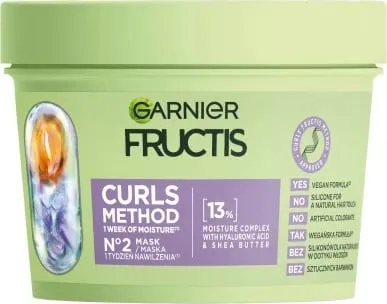 Maskë për flokë kaçurrela Garnier Fructis Curls Method për femra, 370ml - 1