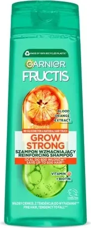 Shampo Garnier Fructis Grow Strong Orange, për flokë të hollë, kundër rënies, 400ml