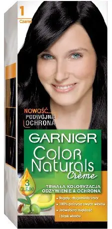 Ngjyrë për flokë Garnier Color Naturals, nr. 1, e zezë
