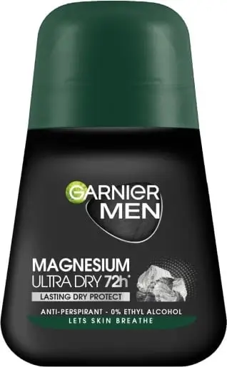 Antiperspirant roll-on për meshkuj Garnier Men Magnesium Ultra Dry 72H, 50ml