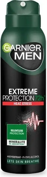 Deodorant sprej Garnier Men Mineral Extreme Protection, 72h, 150ml