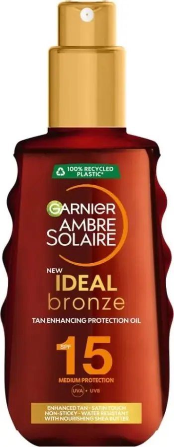 Vaj për rrezitje për femra Garnier Ambre Solaire Ideal Bronze SPF15, 150ml