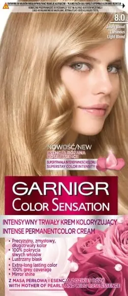 Ngjyrë për flokë Garnier Color Sensation 8.0, bionde e hapur, 110ml