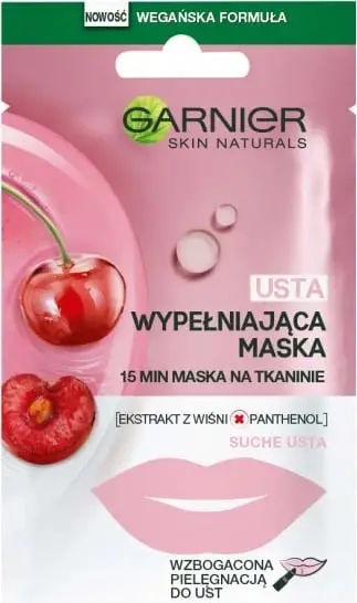Maskë për buzë për femra Garnier Skin Naturals Filling Lip Mask on Fabric 5g