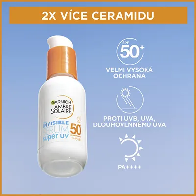 Serum ditor për fytyrë Garnier UV radiation SPF 50 (Invisible Serum, 30 ml - 3