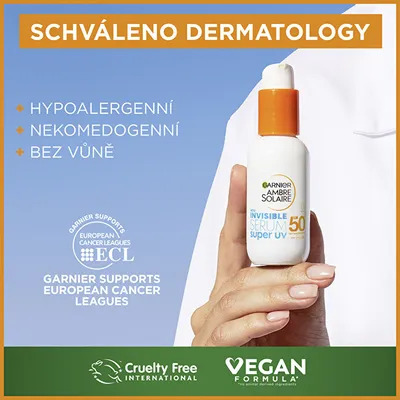 Serum ditor për fytyrë Garnier UV radiation SPF 50 (Invisible Serum, 30 ml - 5