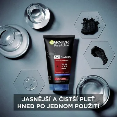 Trajtim 3 në 1 kundër pikave të zeza Garnier Pure Active, 150 ml - 4