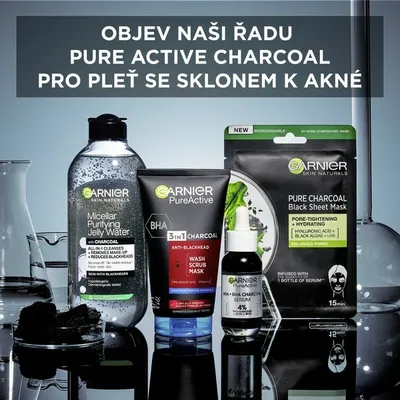 Trajtim 3 në 1 kundër pikave të zeza Garnier Pure Active, 150 ml - 5