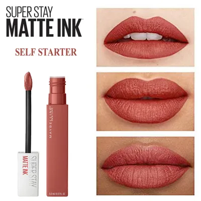 Buzëkuq i lëngshëm Maybelline SuperStay Matte Ink, 130 Self-Starter, 5 ml - 1