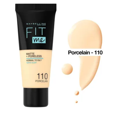 Krem pudër Maybelline Fit Me, Matte+Poreless, no.110, 30ml - 2