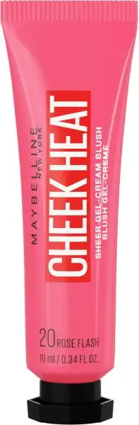 Ruzh i lëngshëm Maybelline Cheek Heat, 20 Rose Flash, 10 ml