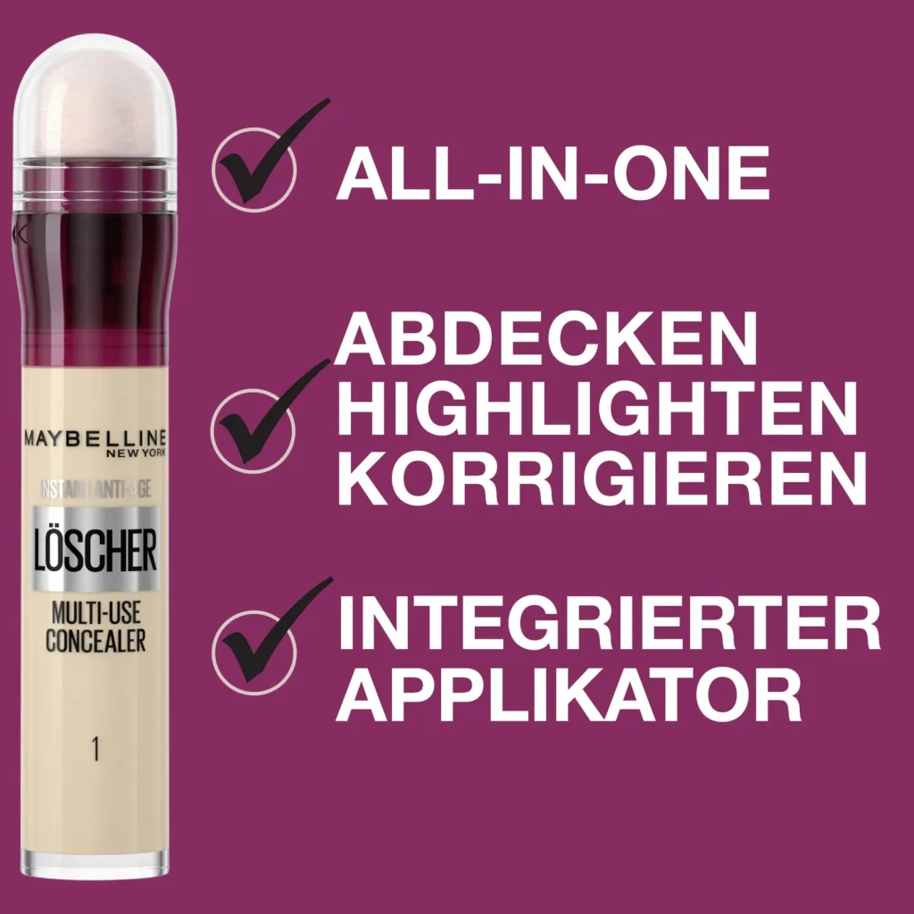 Korrektor për sy Maybelline Eraser, 01 Honey, 6.8ml - 4