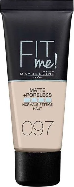 Fondatinë Maybelline Fit Me Matte & Poreless për femra 097 Natural Porcelain 30ml - 1
