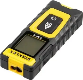 Matës distance me lazer Stanley SLM100, 30 m, ekran me ndriçim, i verdhë