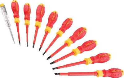 Set kaçavidash Stanley VDE + testues, portokalli - 1