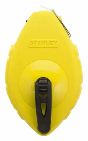 Litar vizimi Stanley 47-440, kasetë 30m, trup ABS, i verdhë