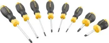Set kaçavidash Stanley ST.SCREWDRIVERS, 8 copë, CUSHION GRIP, për slot dhe PH