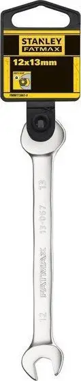 Çelës i hapur Stanley Open-End Wrench 12x13mm, anti-slip, çelik krom vanadium