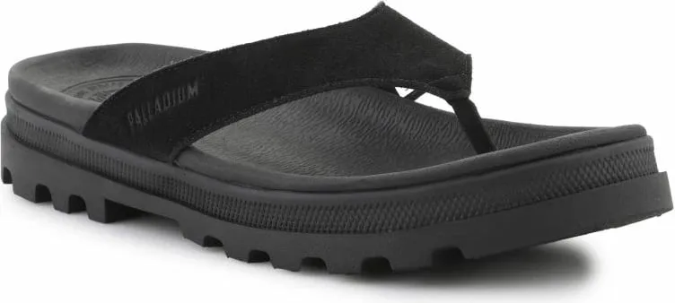Flip-flops për femra Palladium, të zeza - 1
