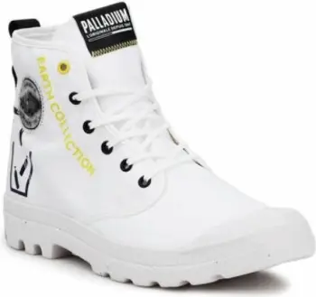 Këpucë Palladium Pampa për meshkuj dhe femra, të bardha