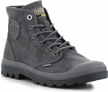 Këpucë Palladium Pampa Hi Wax për meshkuj dhe femra, ngjyrë gri