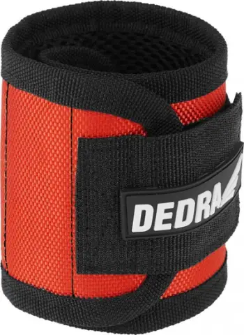 Byzylyk magnetik për kyç dore Dedra, rregullim me Velcro, i zi