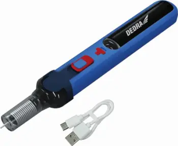 Pajisje saldimi me rezistencë Dedra, 4V 2.0Ah, pa kabllo, rikarikim USB